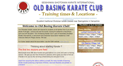 Desktop Screenshot of oldbasingkarate.com